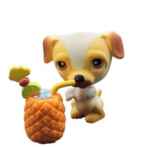 Littlest Pet Shop LPS # 40 Begging Jack Russell Terrier Doggie Diner